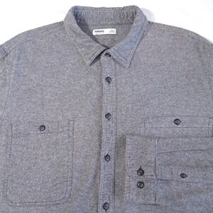 Sonoma Men's Collared Button-Up Gray Shirt 2XLT Long Sleeves 100% Cotton‎